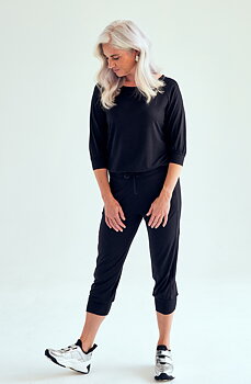 Asquith Yoga Crop Pants - Svarta