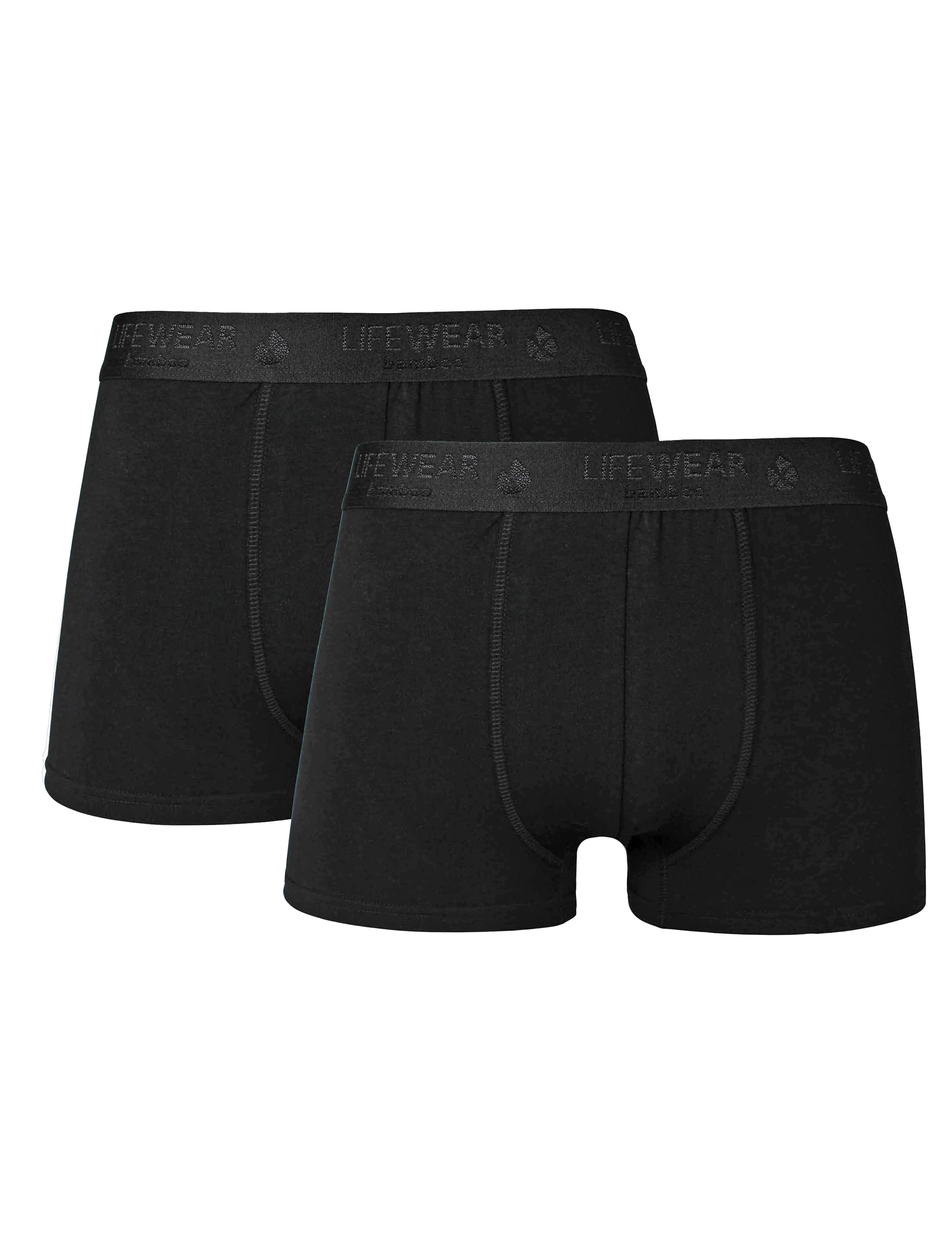 2-pack svarta boxerkalsonger i bambu