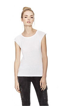 Damtopp i bambu Fair Wear - Vit 