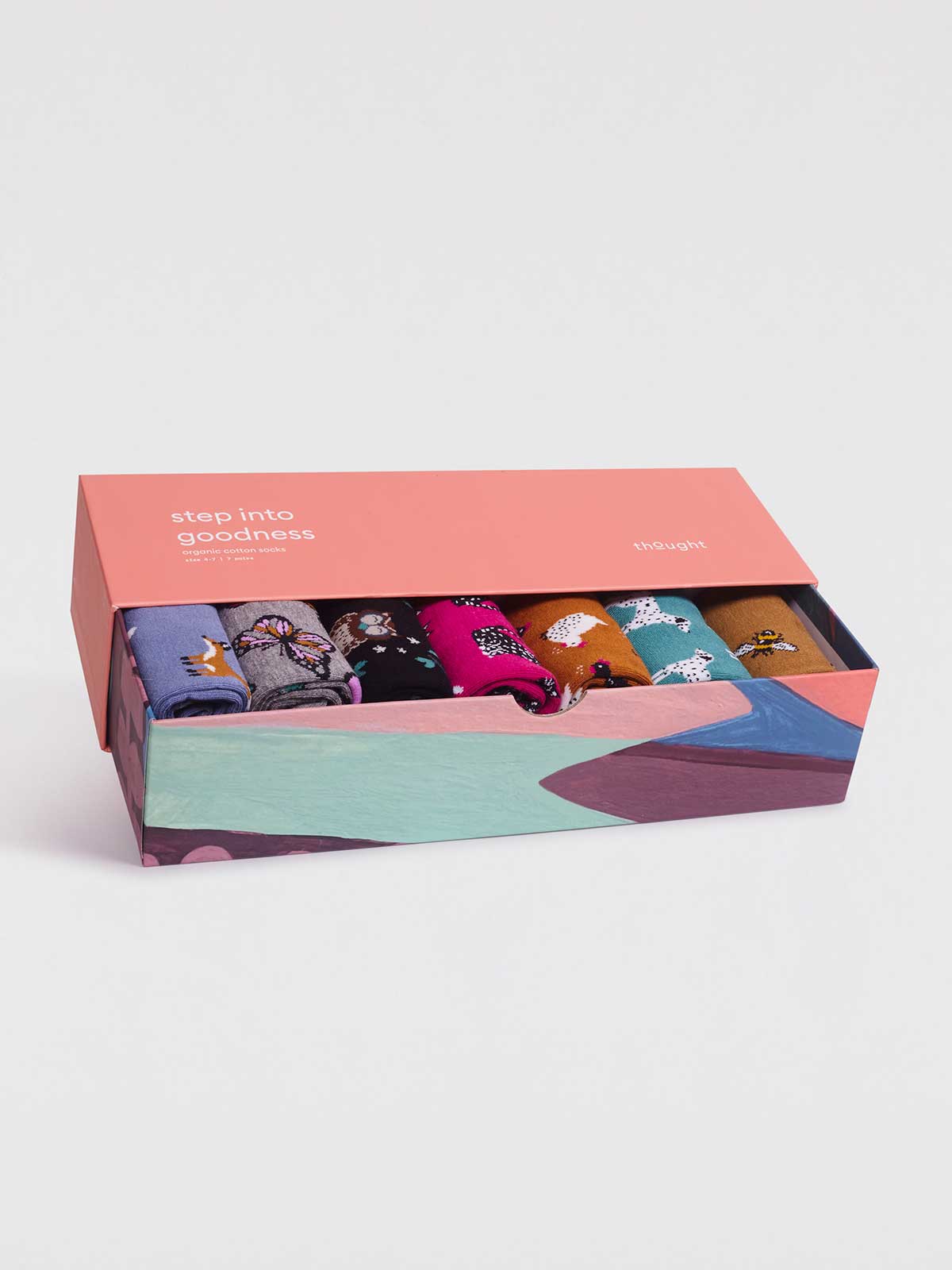 Presenttips! 7-pack bambustrumpor med djurmönster
