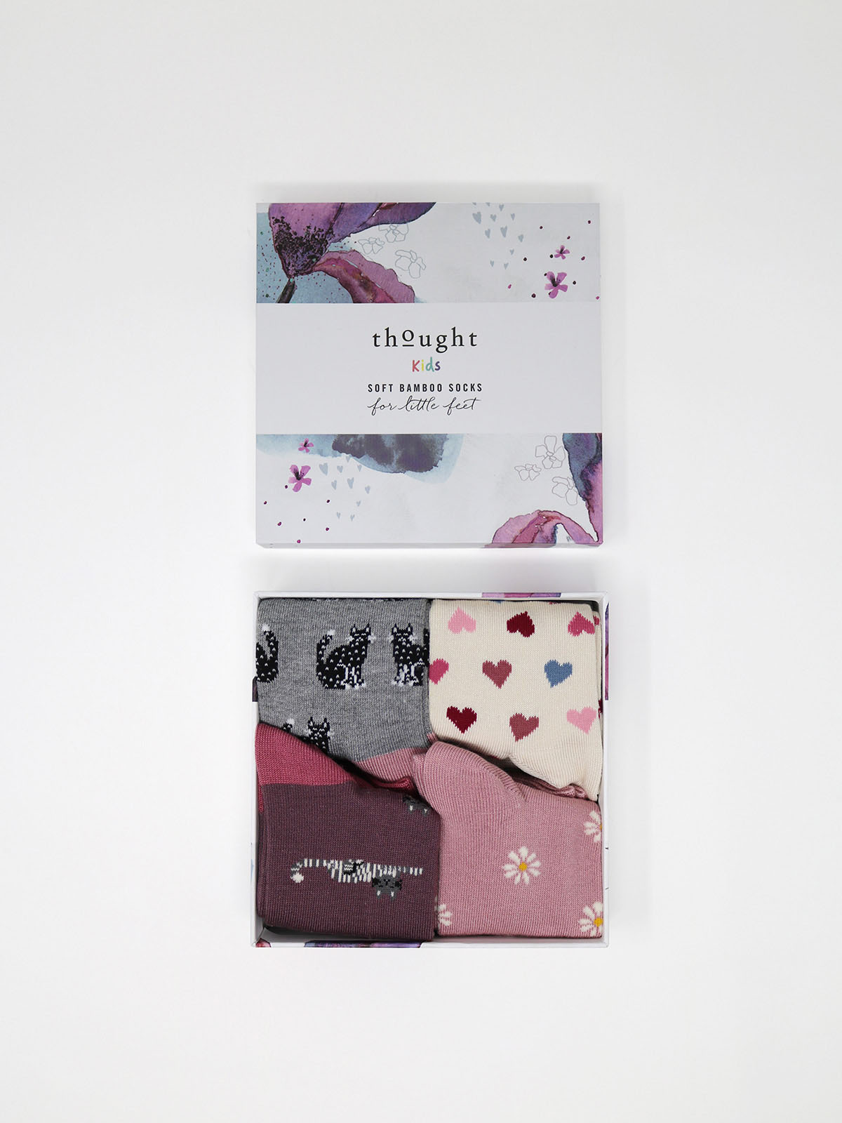 Presenttips! Barnstrumpor i bambu - Katter - 4
