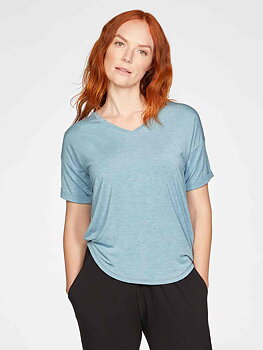 REA! Äggskalsgrön silkesmjuk T-shirt från Thought