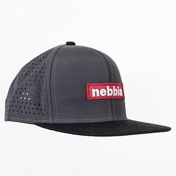 Red Label Snapback Cap, grey