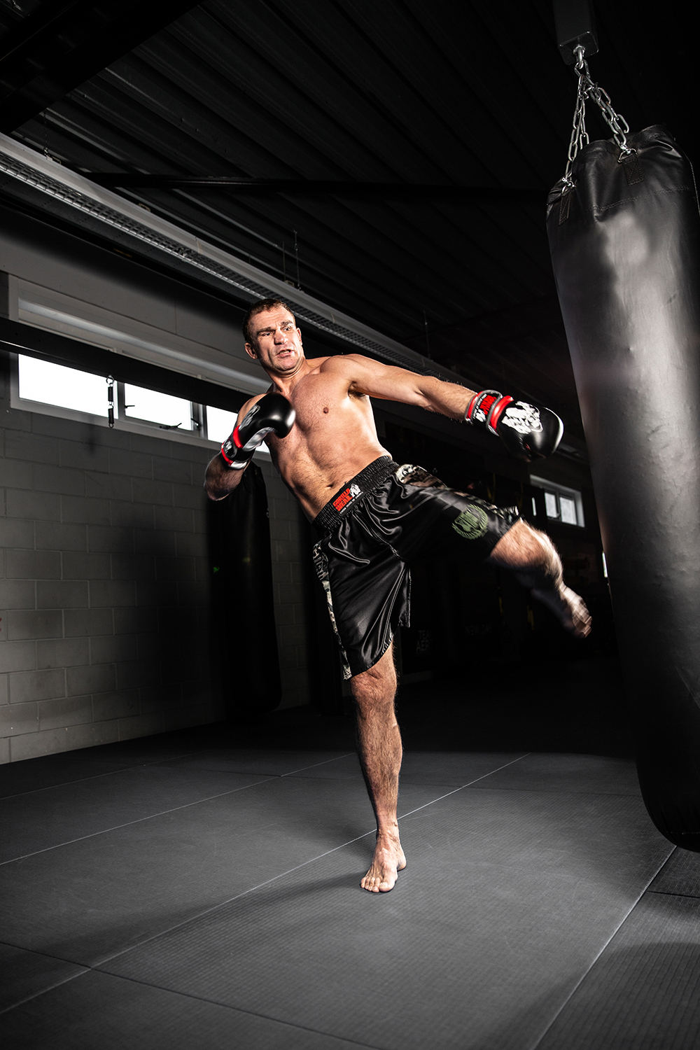 Vaiden Boxing Shorts, army green camo - 6