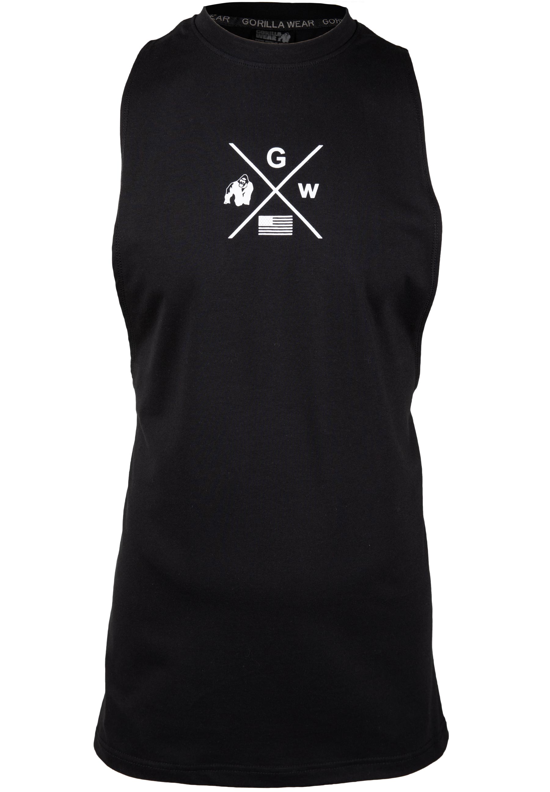 Cisco Drop Armhole Tank Top, black/white - 6
