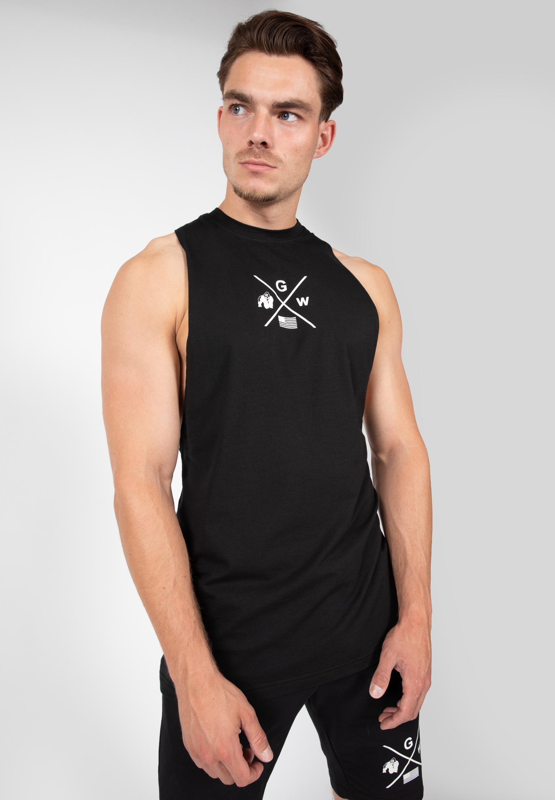 Cisco Drop Armhole Tank Top, black/white - 3