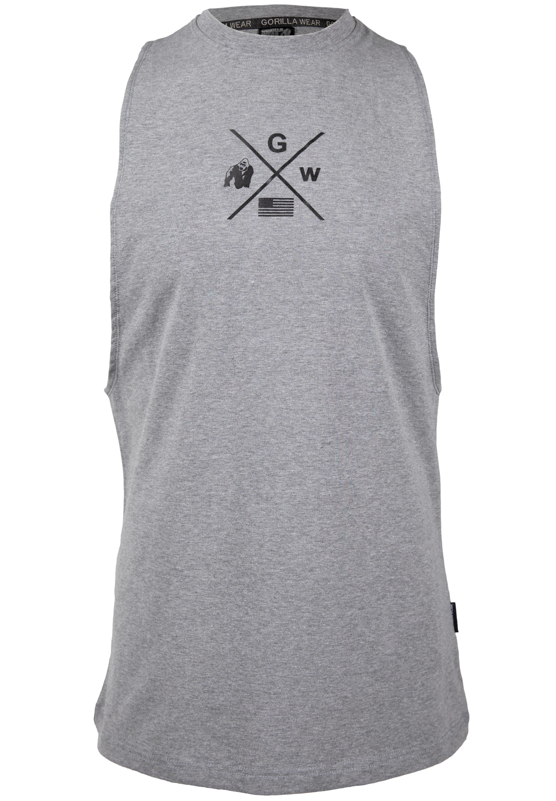 Cisco Drop Armhole Tank Top, grey/black - 6