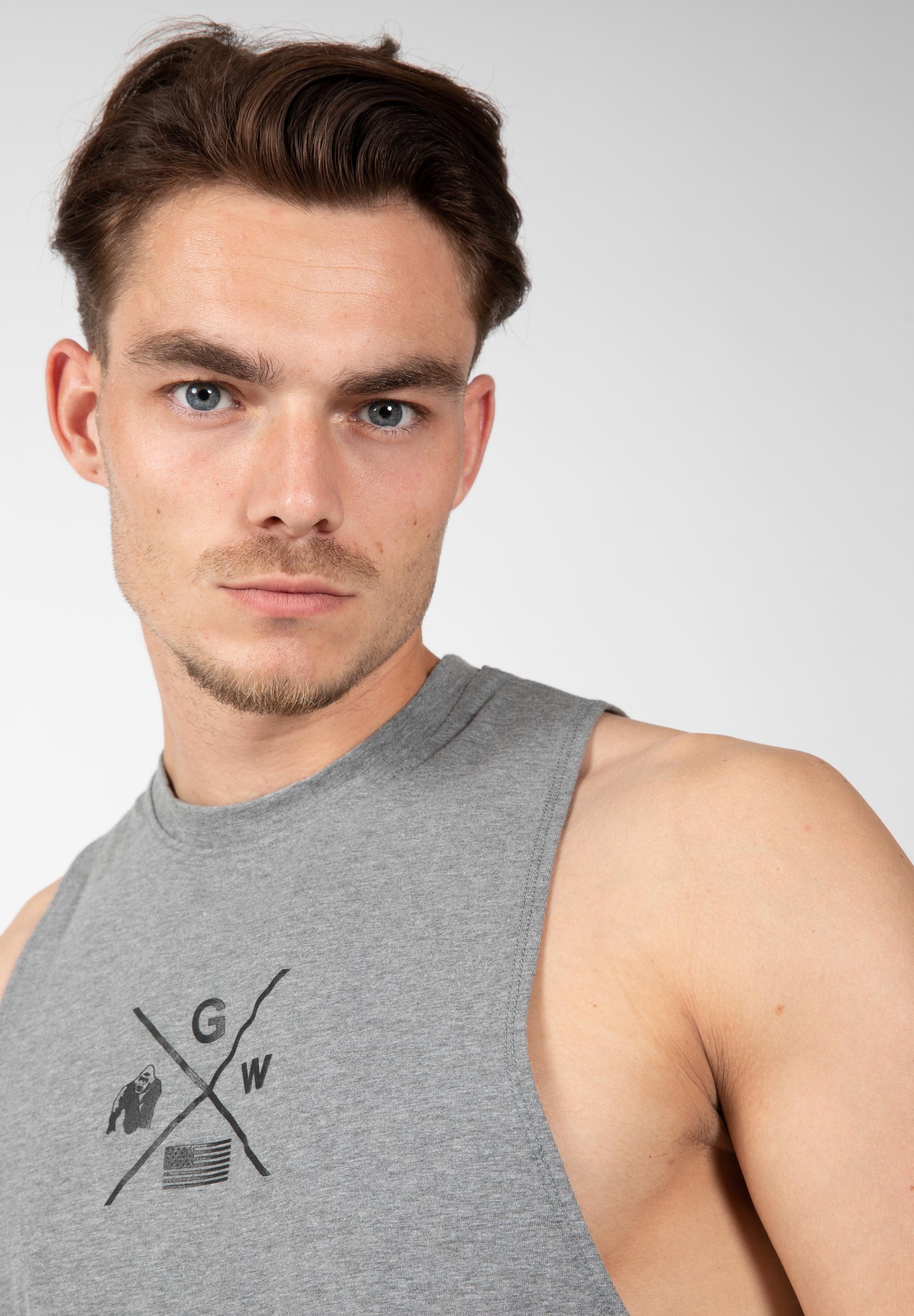 Cisco Drop Armhole Tank Top, grey/black - 4