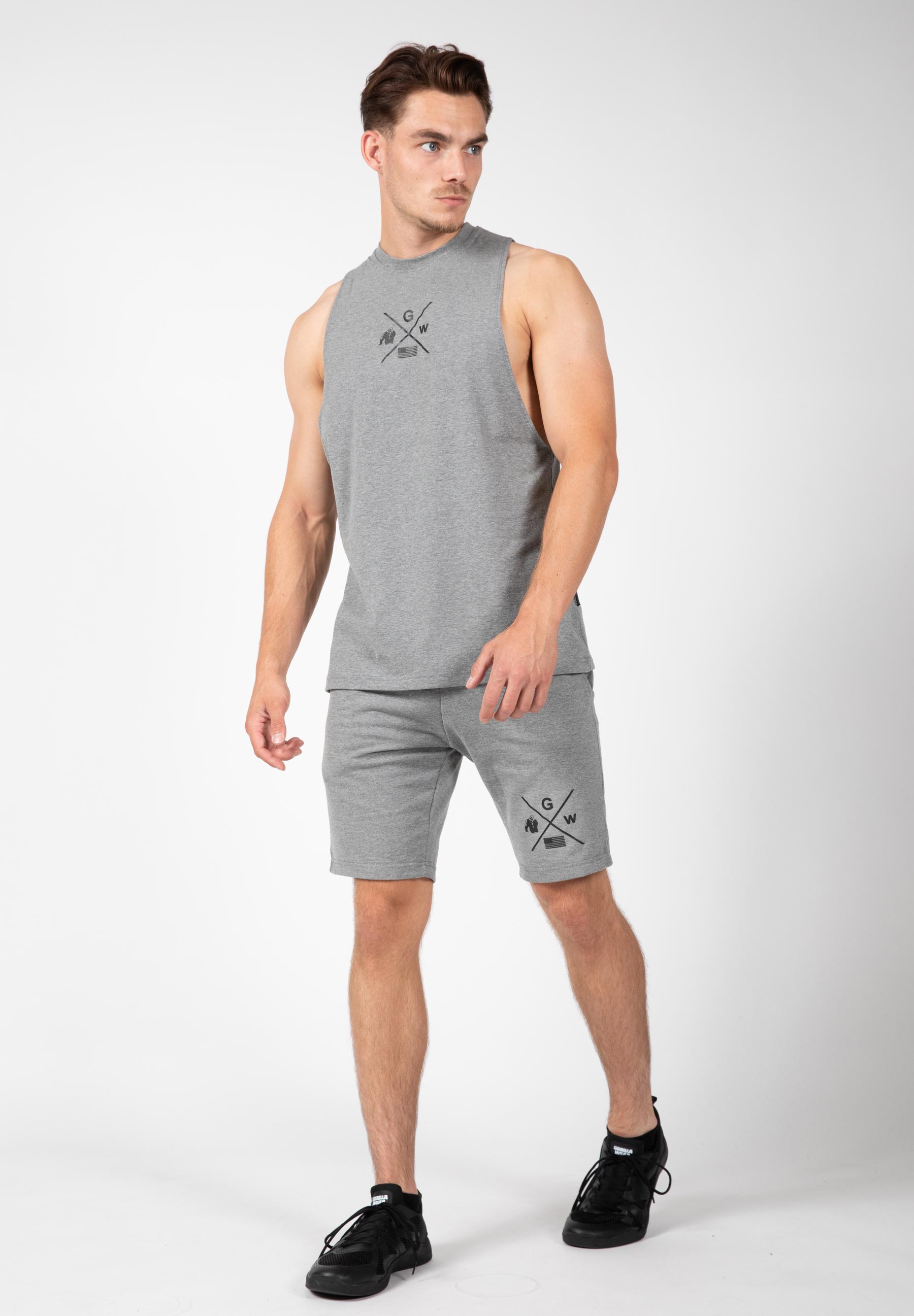 Cisco Drop Armhole Tank Top, grey/black - 5