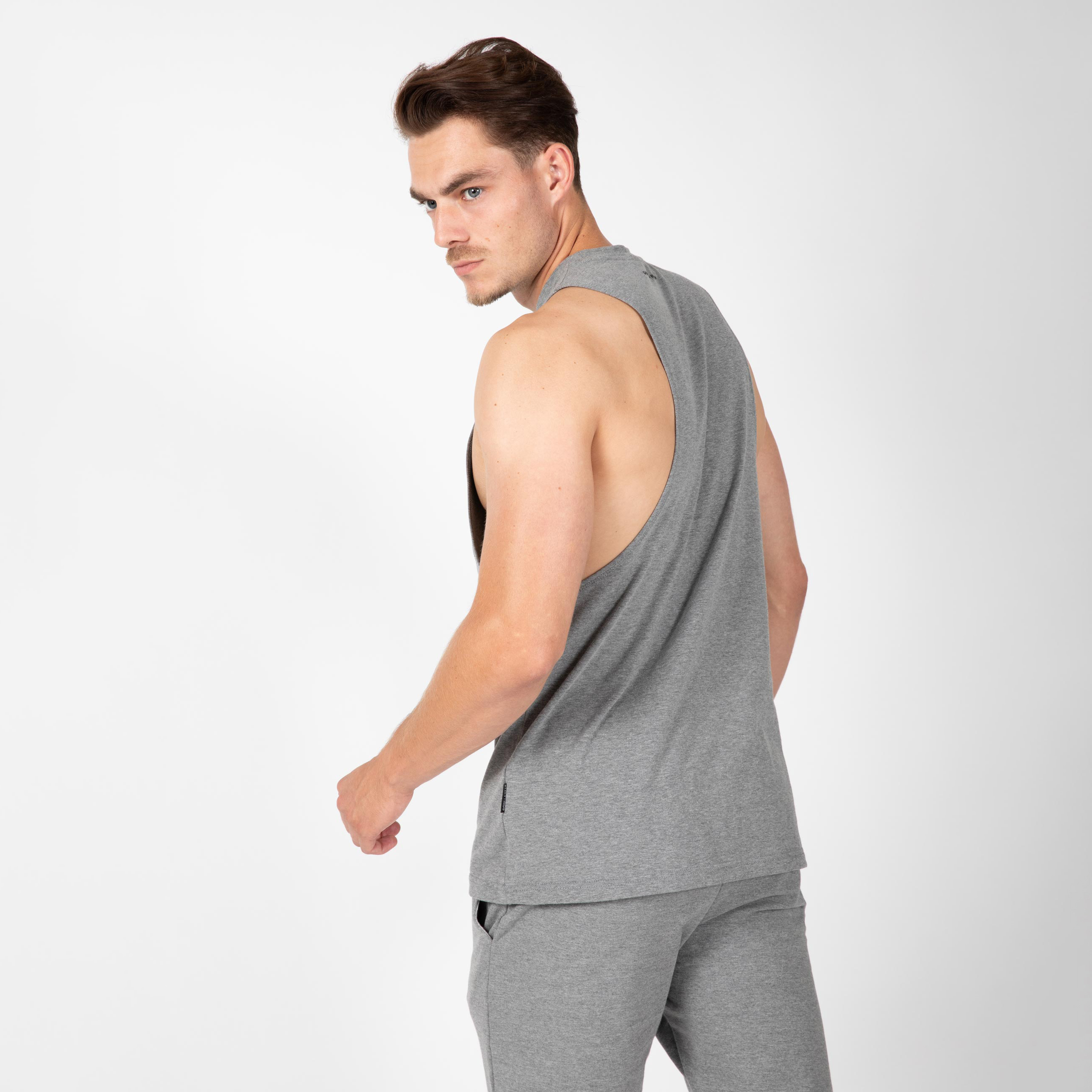 Cisco Drop Armhole Tank Top, grey/black - 2