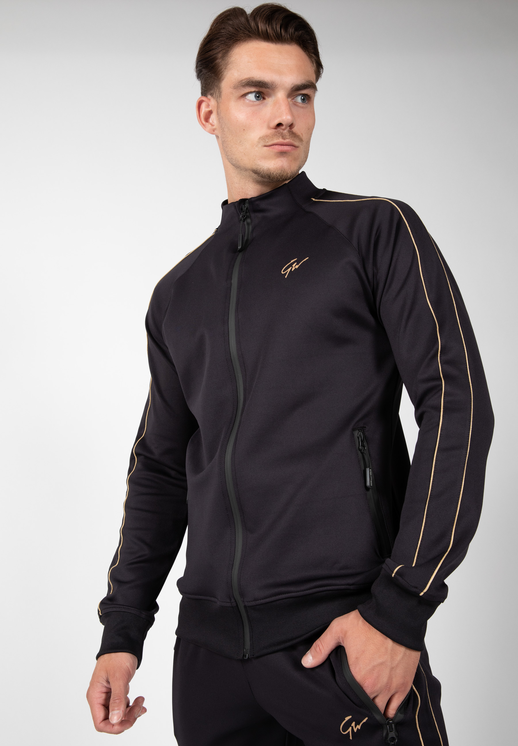 Wenden Track Jacket, black/gold - 3