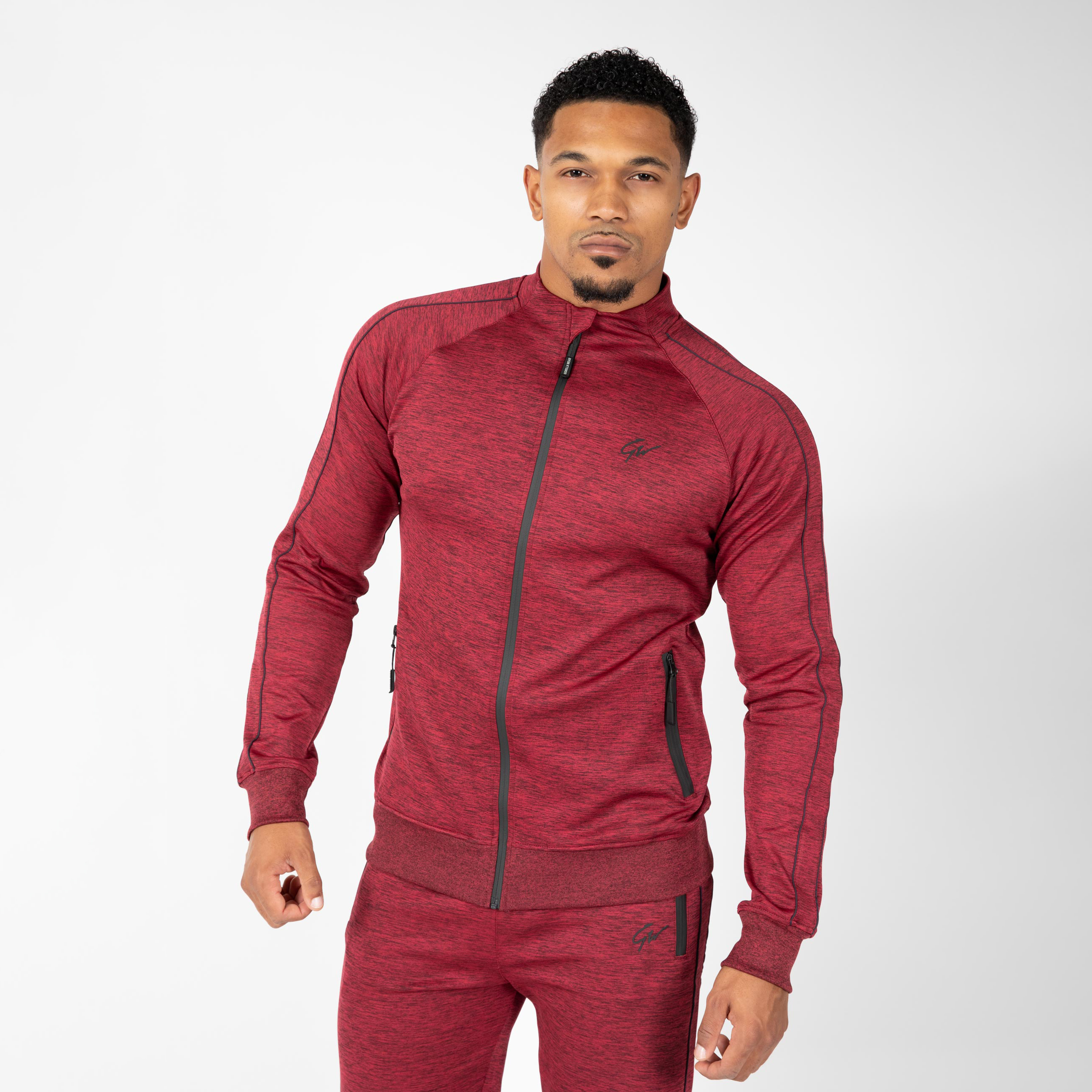 Wenden Track Jacket, burgundy red