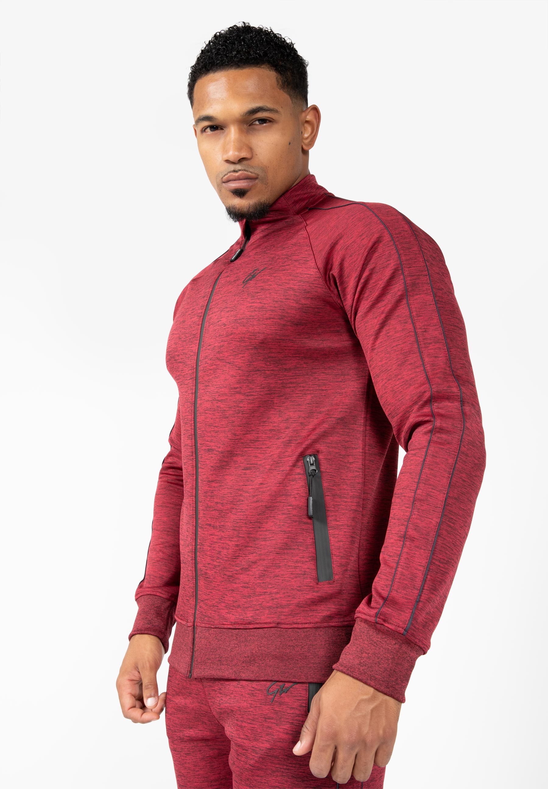 Wenden Track Jacket, burgundy red - 3