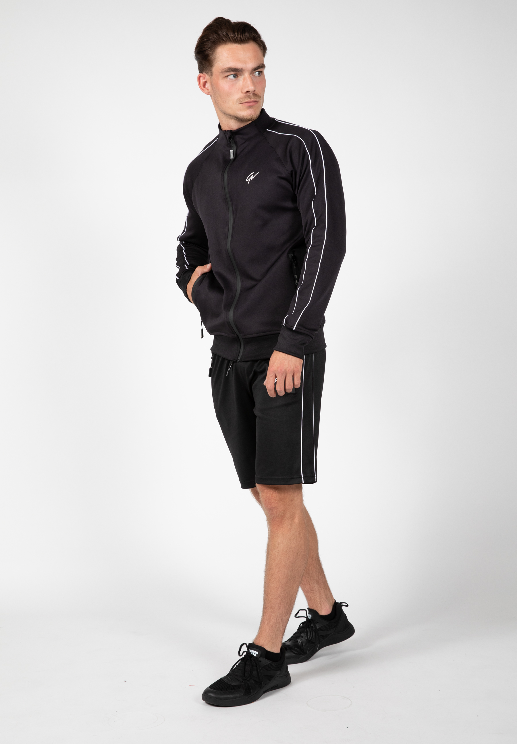 Wenden Track Jacket, black/white - 5