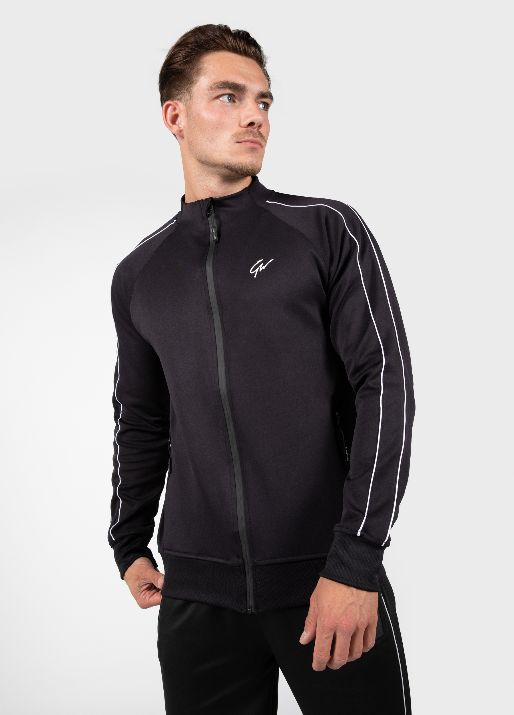Wenden Track Jacket, black/white - 3