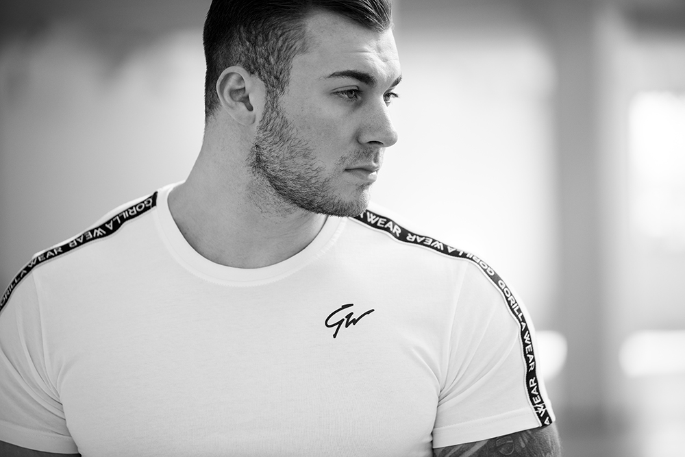 Chester T-Shirt, white/black - 5