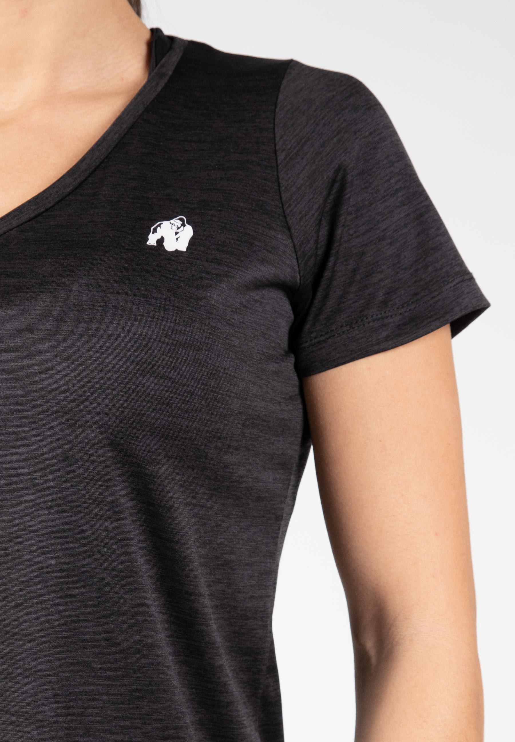 Elmira V-Neck T-Shirt, black - 8