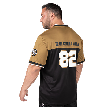 Trenton Football Jersey, black/gold
