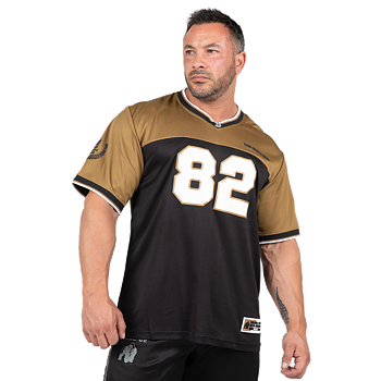 Trenton Football Jersey, black/gold