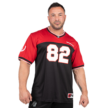 Trenton Football Jersey, black/red