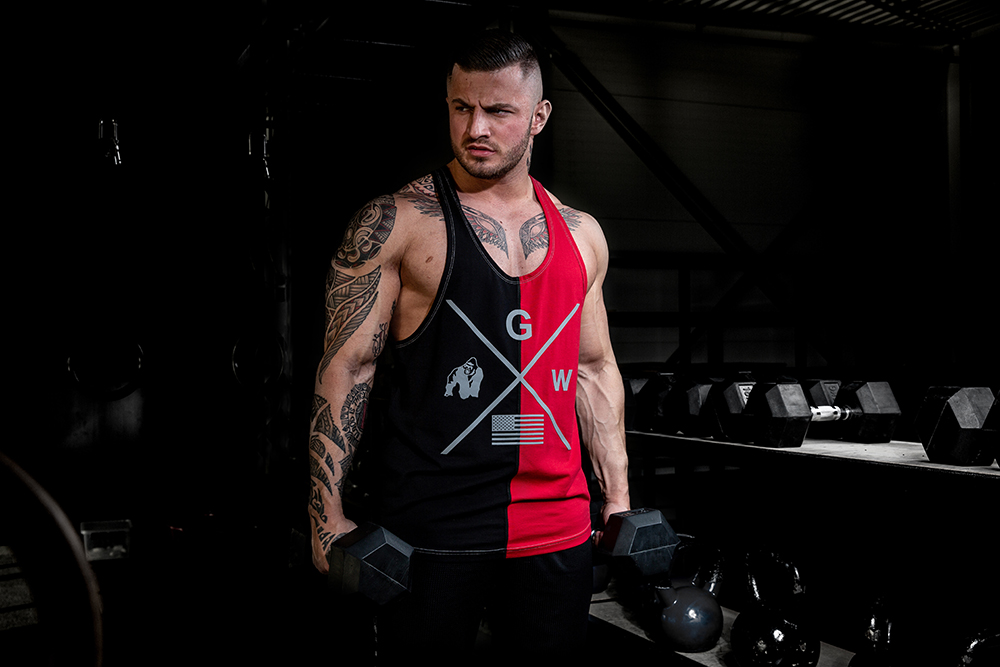 Sterling Stringer Tank Top, black/red - 5
