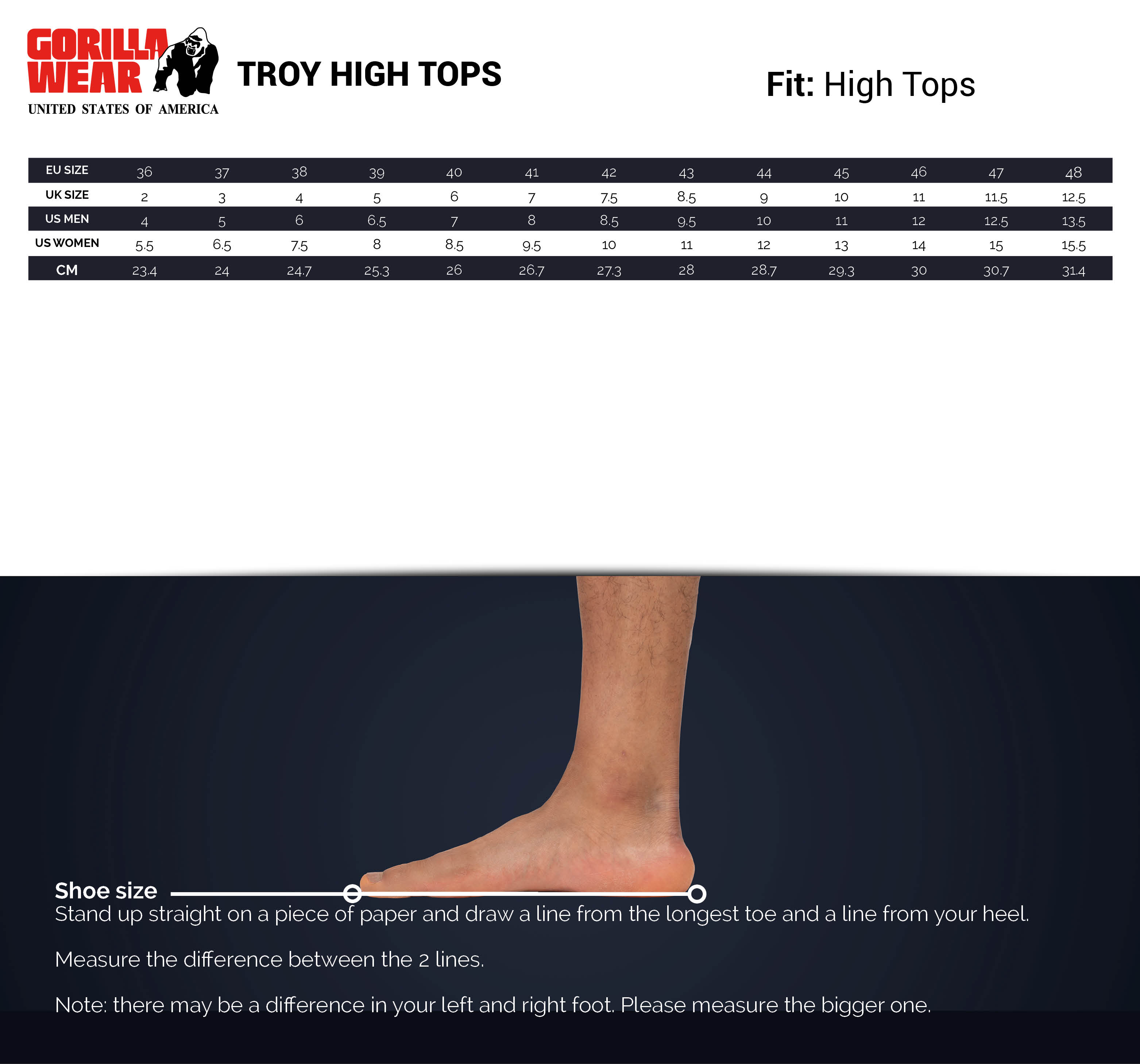 Troy High Tops, black/red - 12