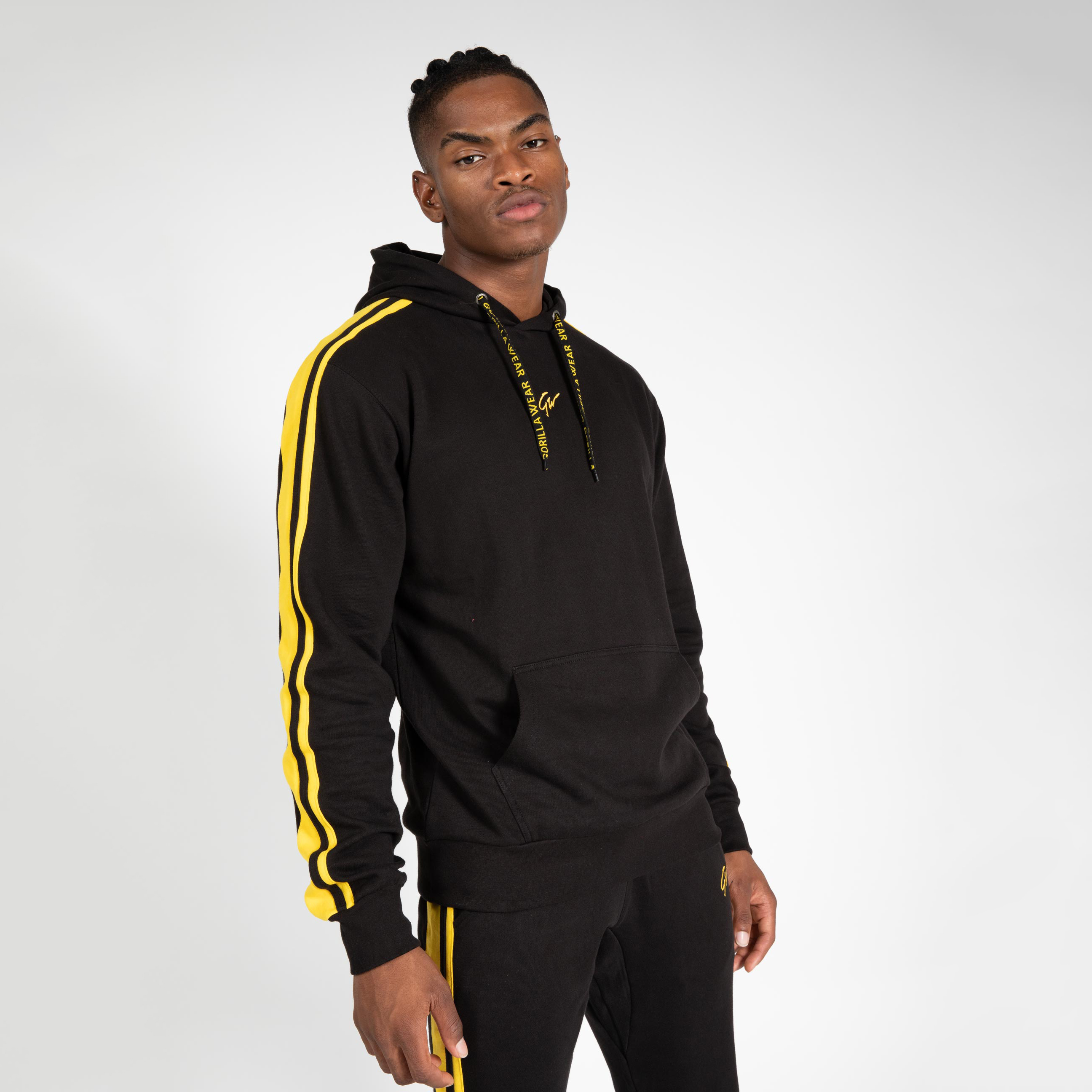 Banks Oversized Hoodie, black/yellow