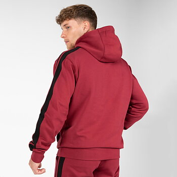 Banks Oversized Hoodie, burgundy red/black