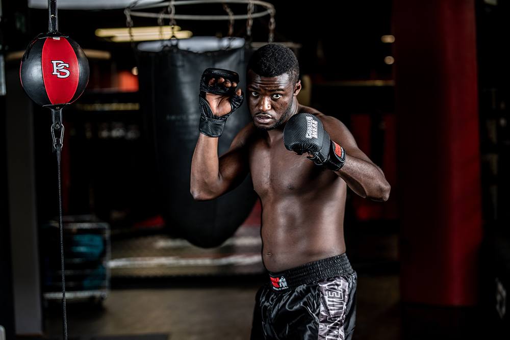 Ely MMA Sparring Gloves, black/white - 10