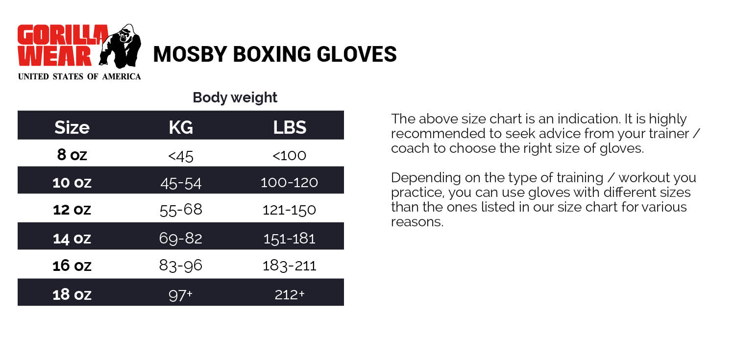 Mosby Boxing Gloves, black - 11
