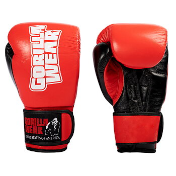 Ashton Pro Boxing Gloves, red/black
