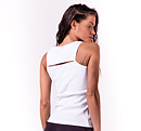 Rib Cut Out Top, white