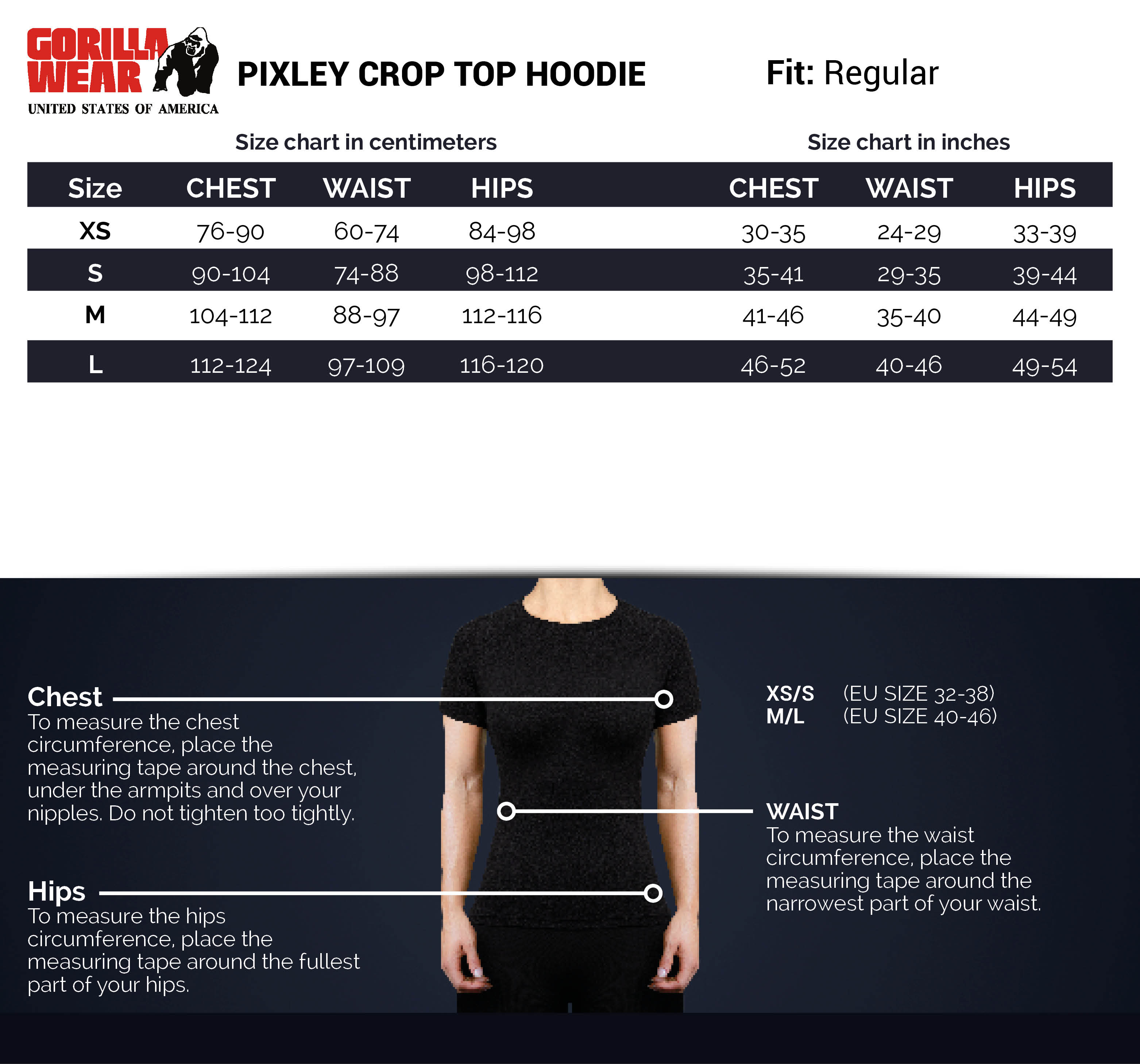 Pixley Crop Top Hoodie, black - 8