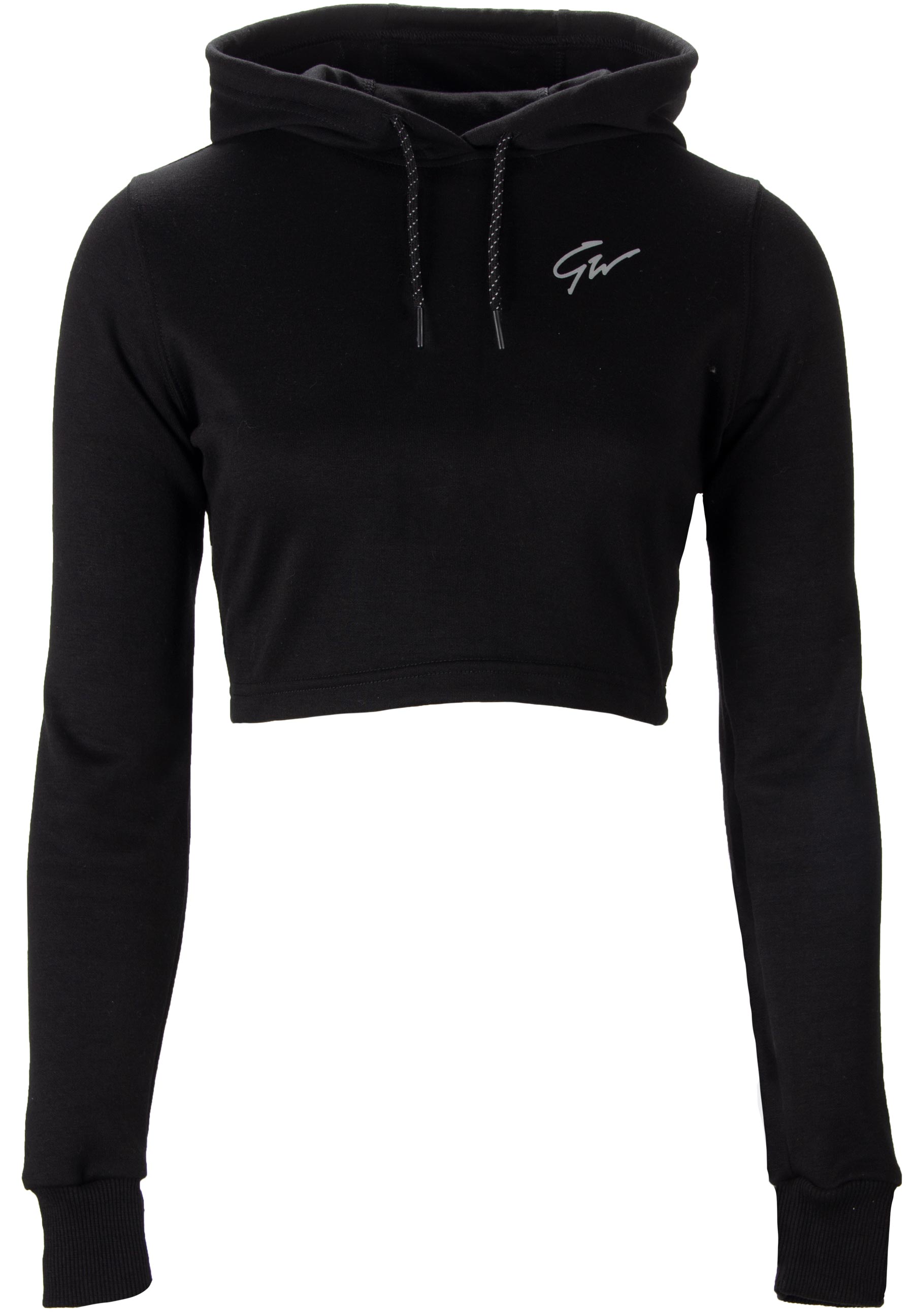 Pixley Crop Top Hoodie, black - 6
