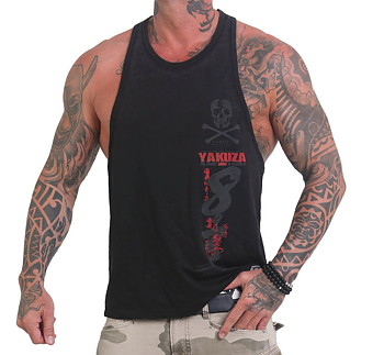 Japanese Burnout Tank, black