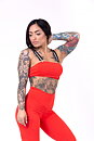 Bandeau Bikini, red