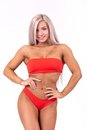 Bandeau Bikini, red