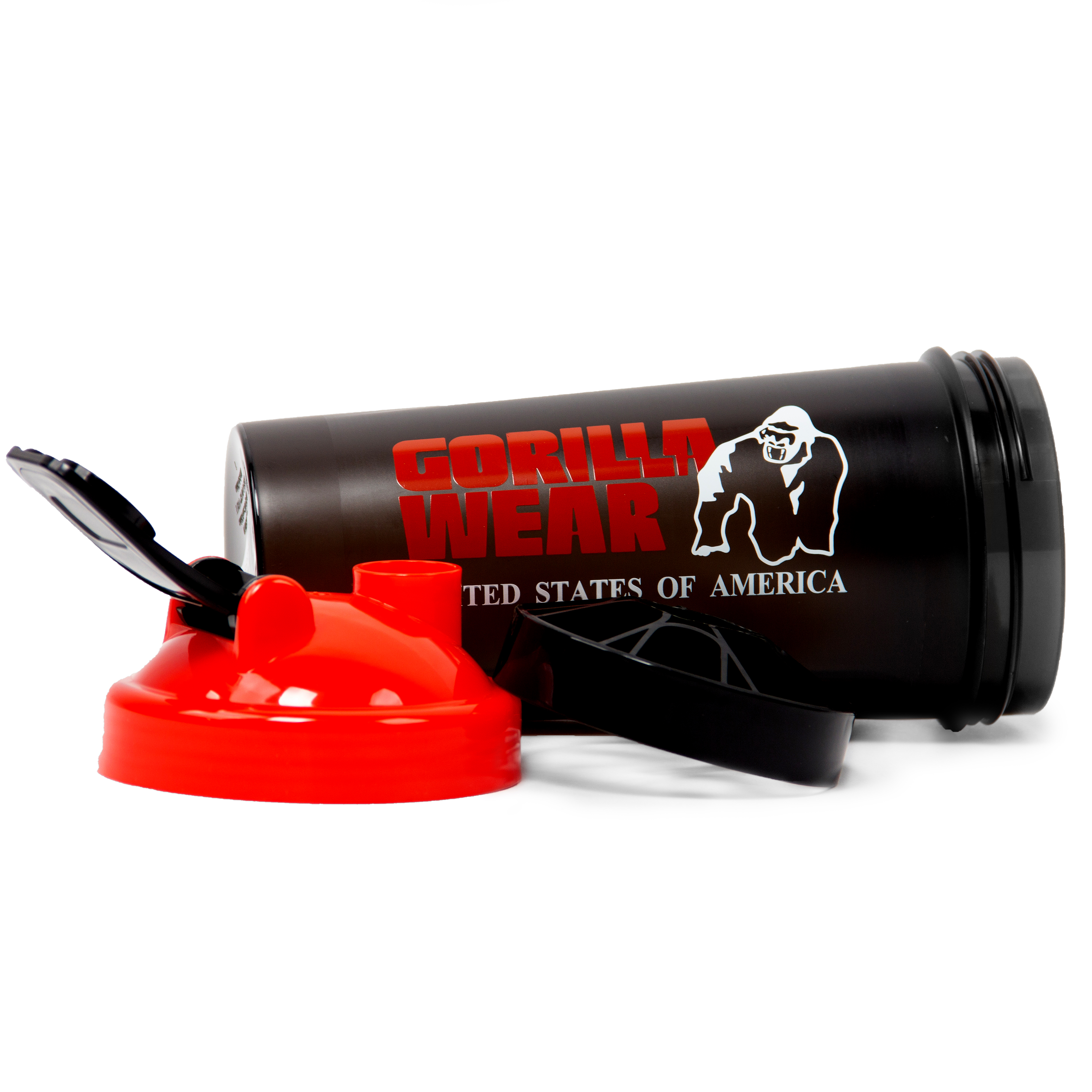 Shaker XXL 1000 ml, black/red - 2