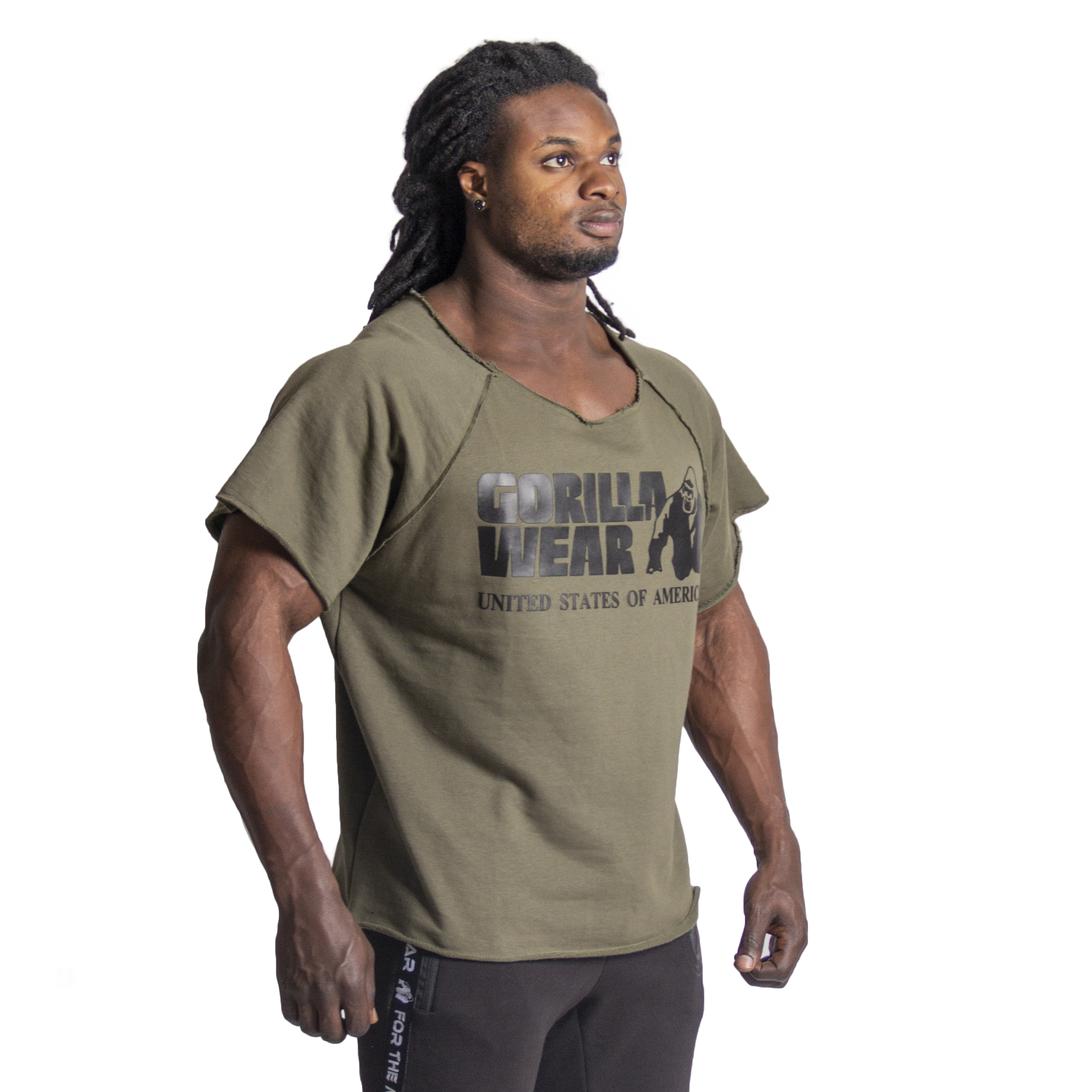 Classic Workout Top - Army Green - L/XL Gorilla Wear