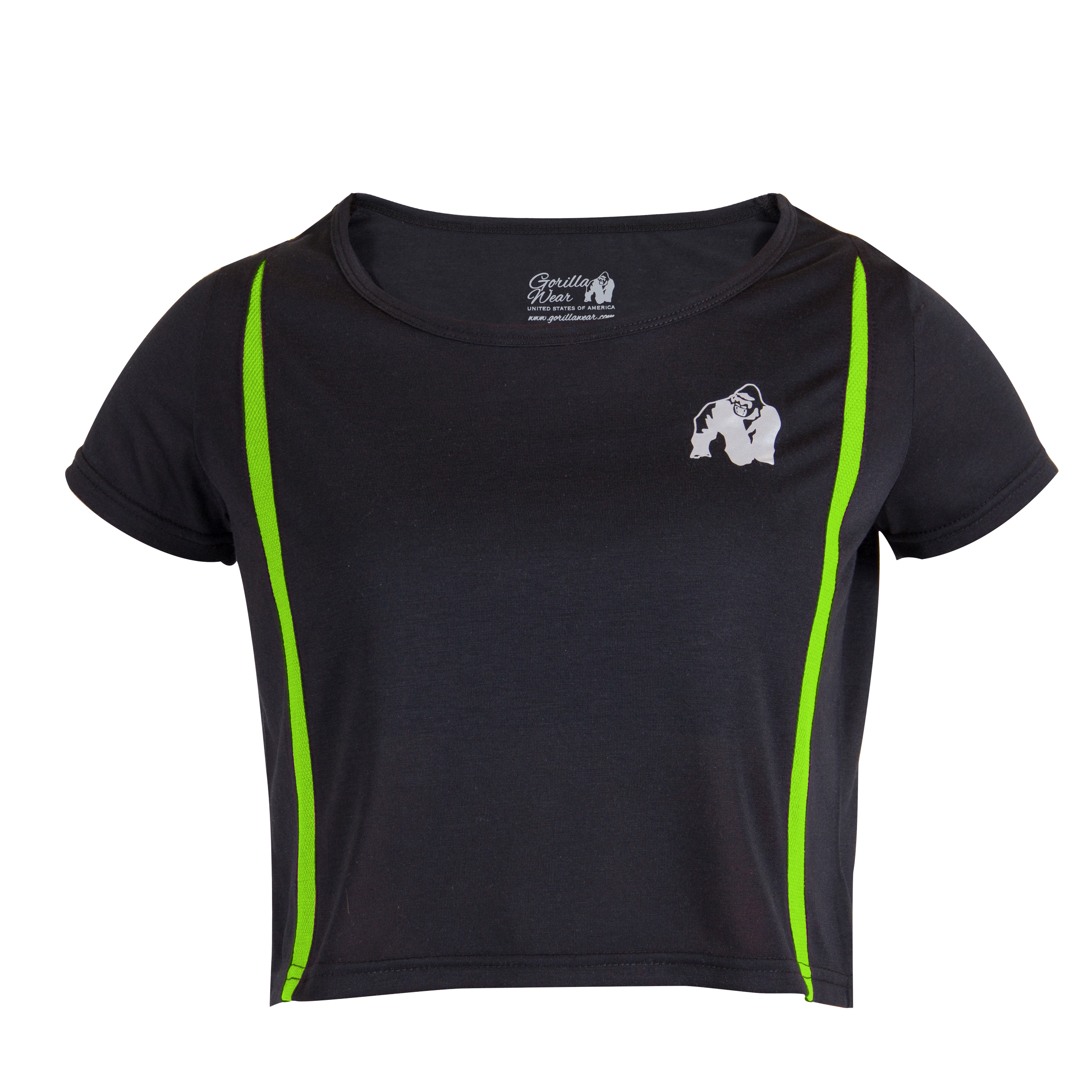 Columbia Crop Top, black/neon lime - 3