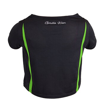 Columbia Crop Top, black/neon lime