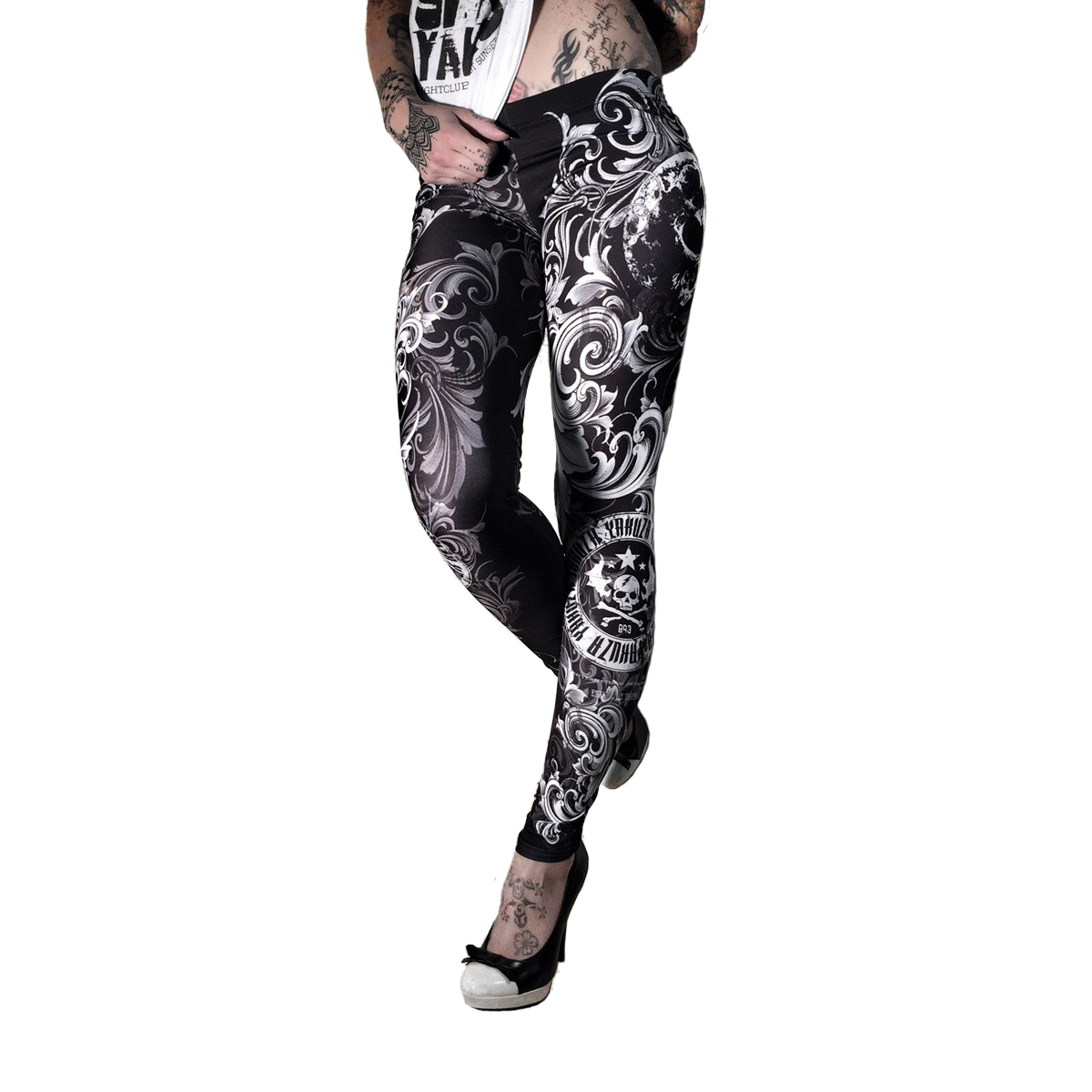 Floral Tights, black - 4