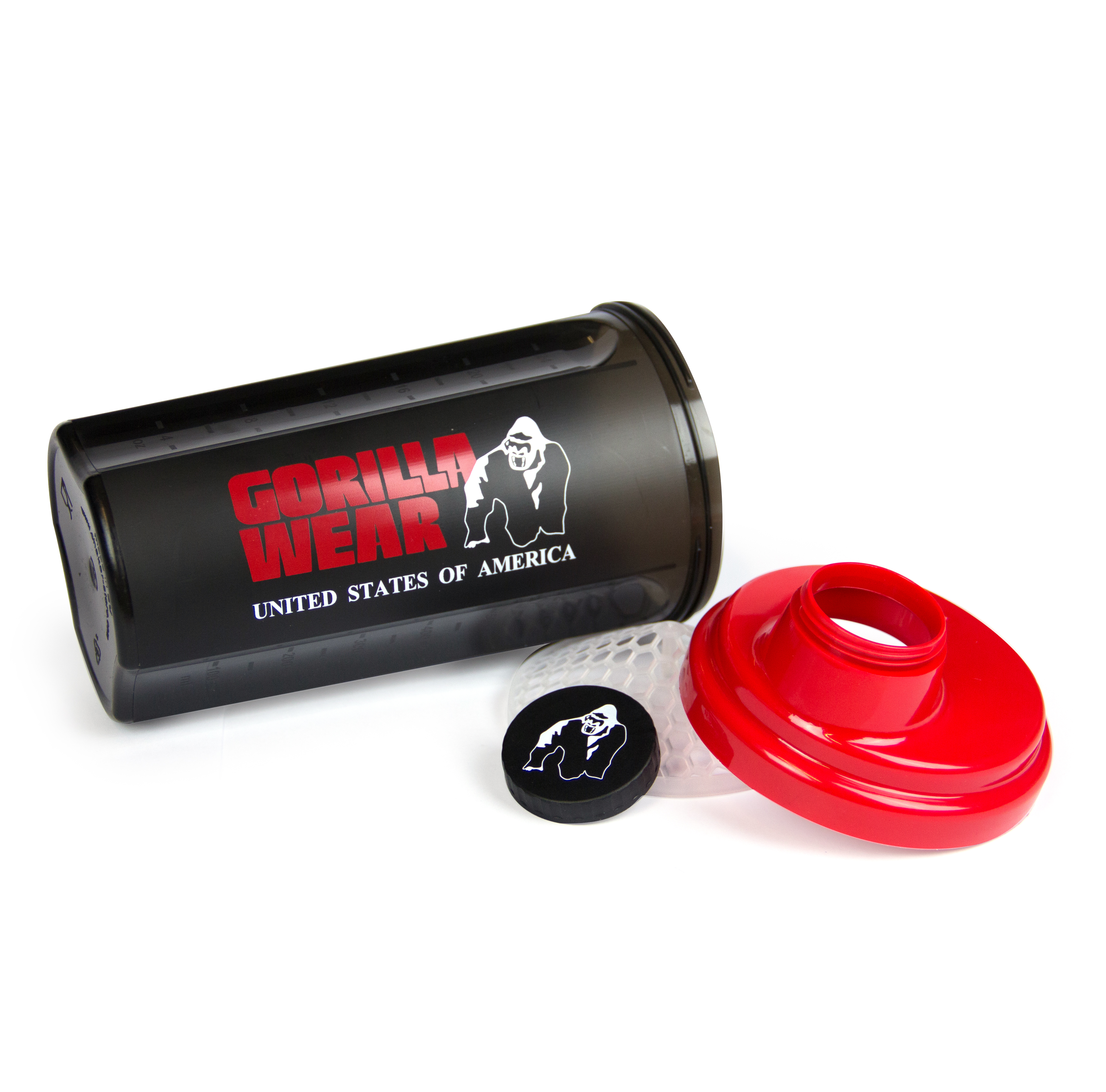 Gorilla Wear Shaker 700 ml, black/red - 4
