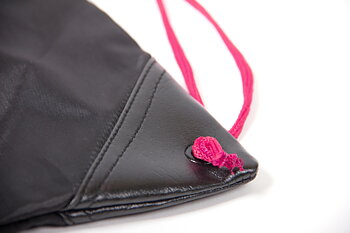 GW Drawstring Bag, black/pink