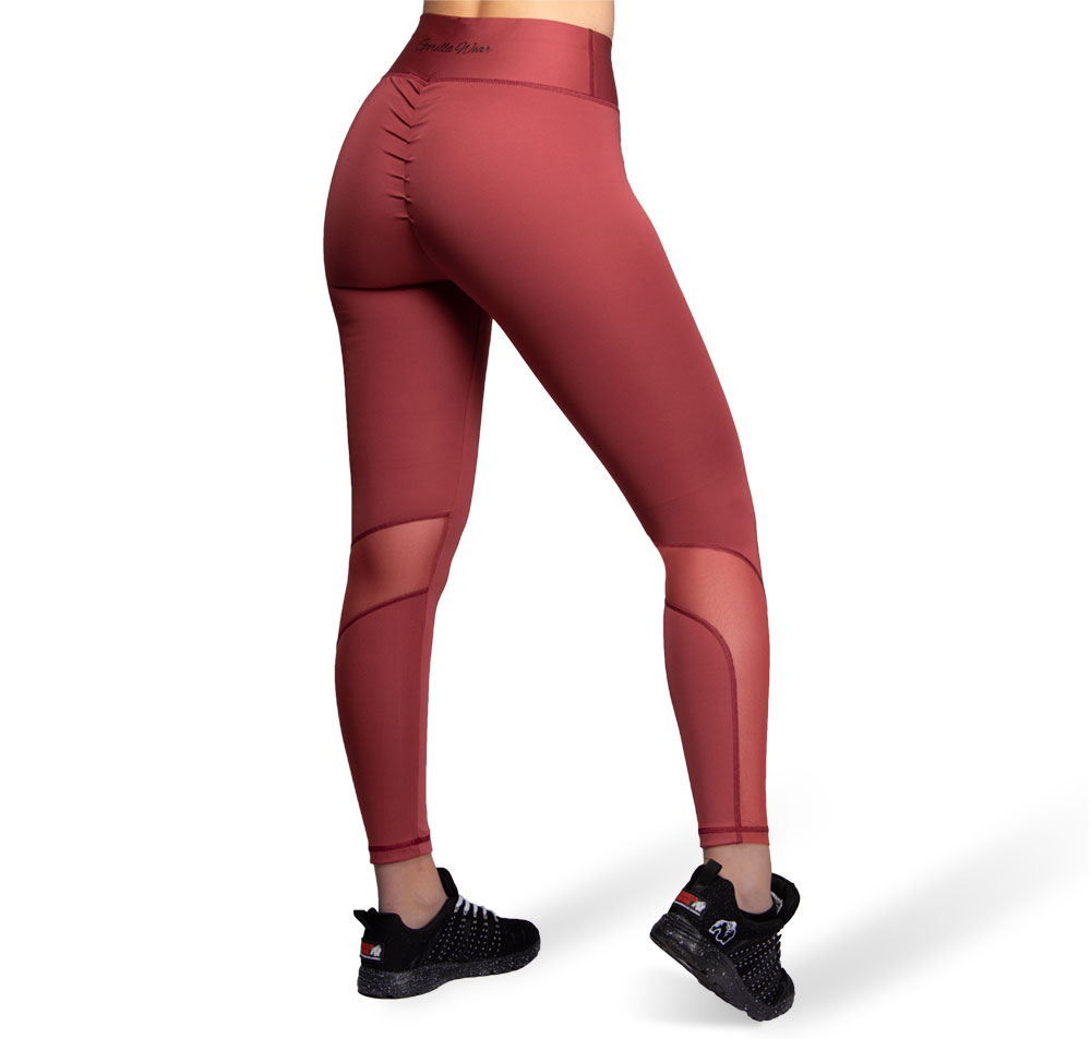 Kaycee Tights, burgundy red - 2