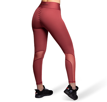 Kaycee Tights, burgundy red