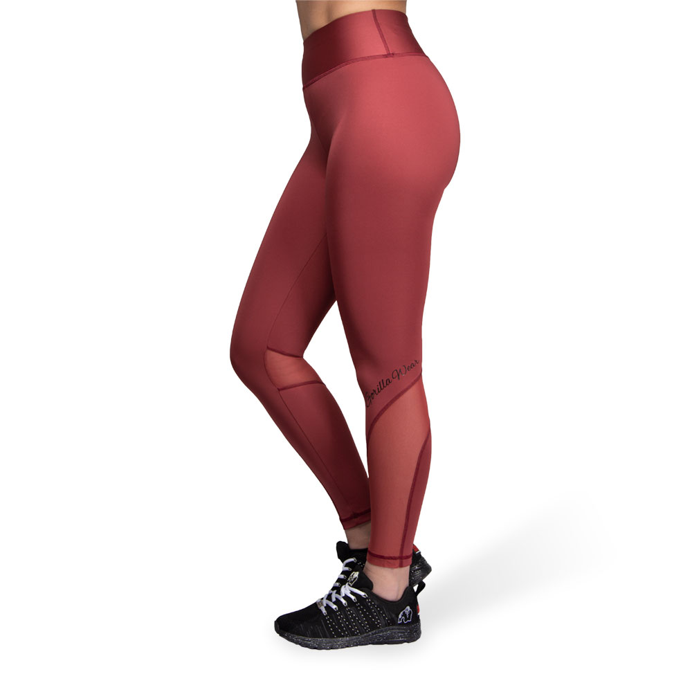 Kaycee Tights, burgundy red - 3