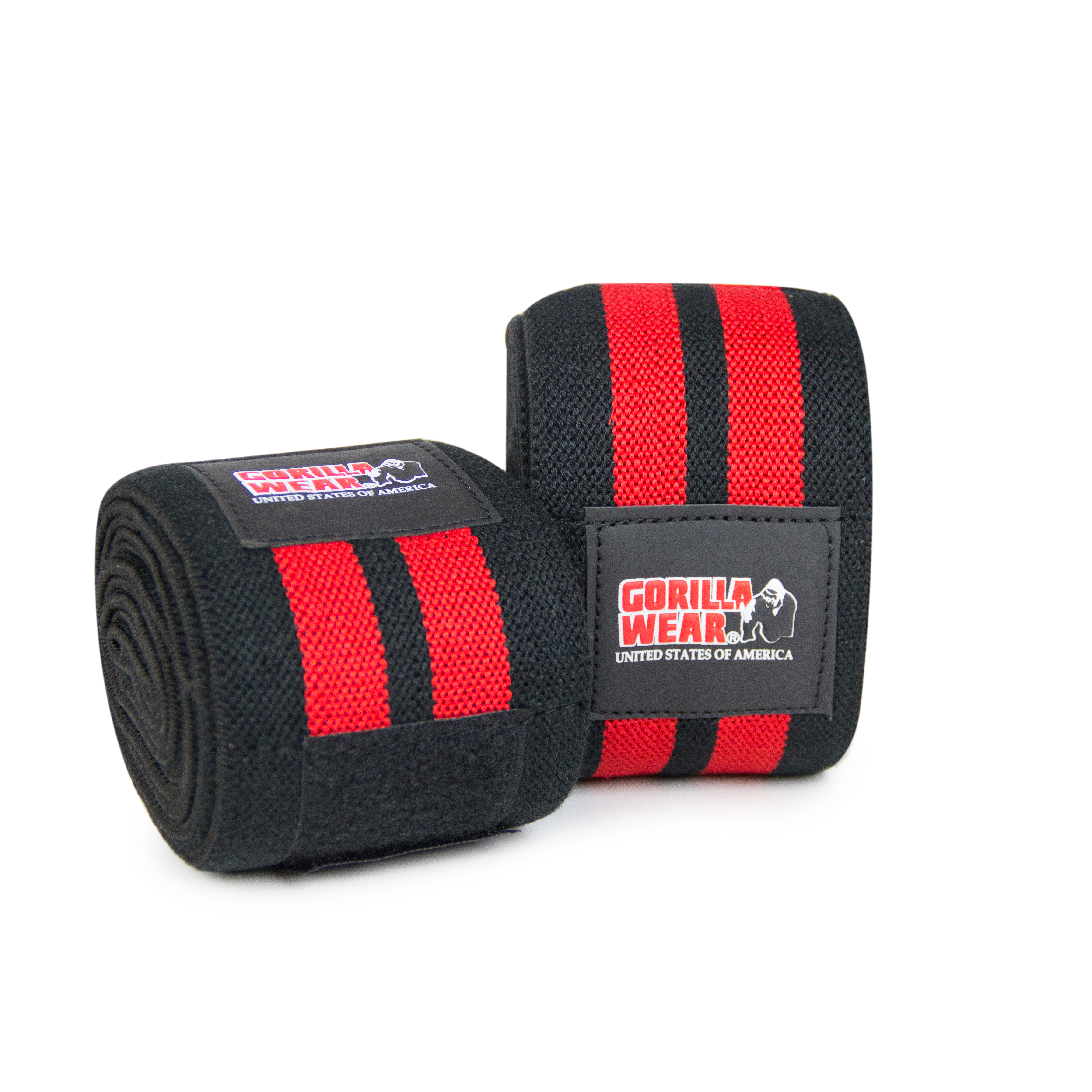 GW Knee Wraps 2,5 m, black/red - 2