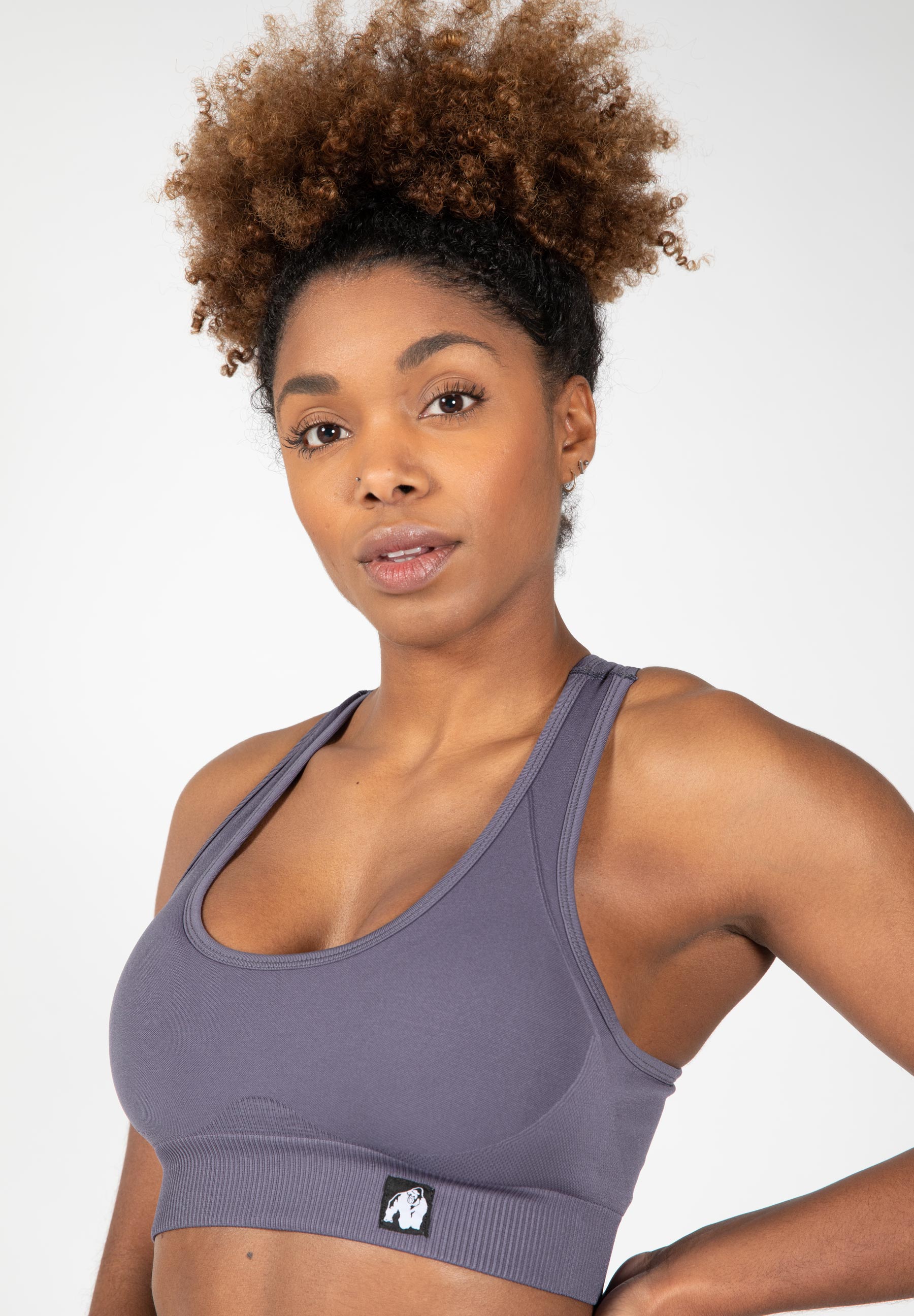 Yava Seamless Sport Bra, grey - 3