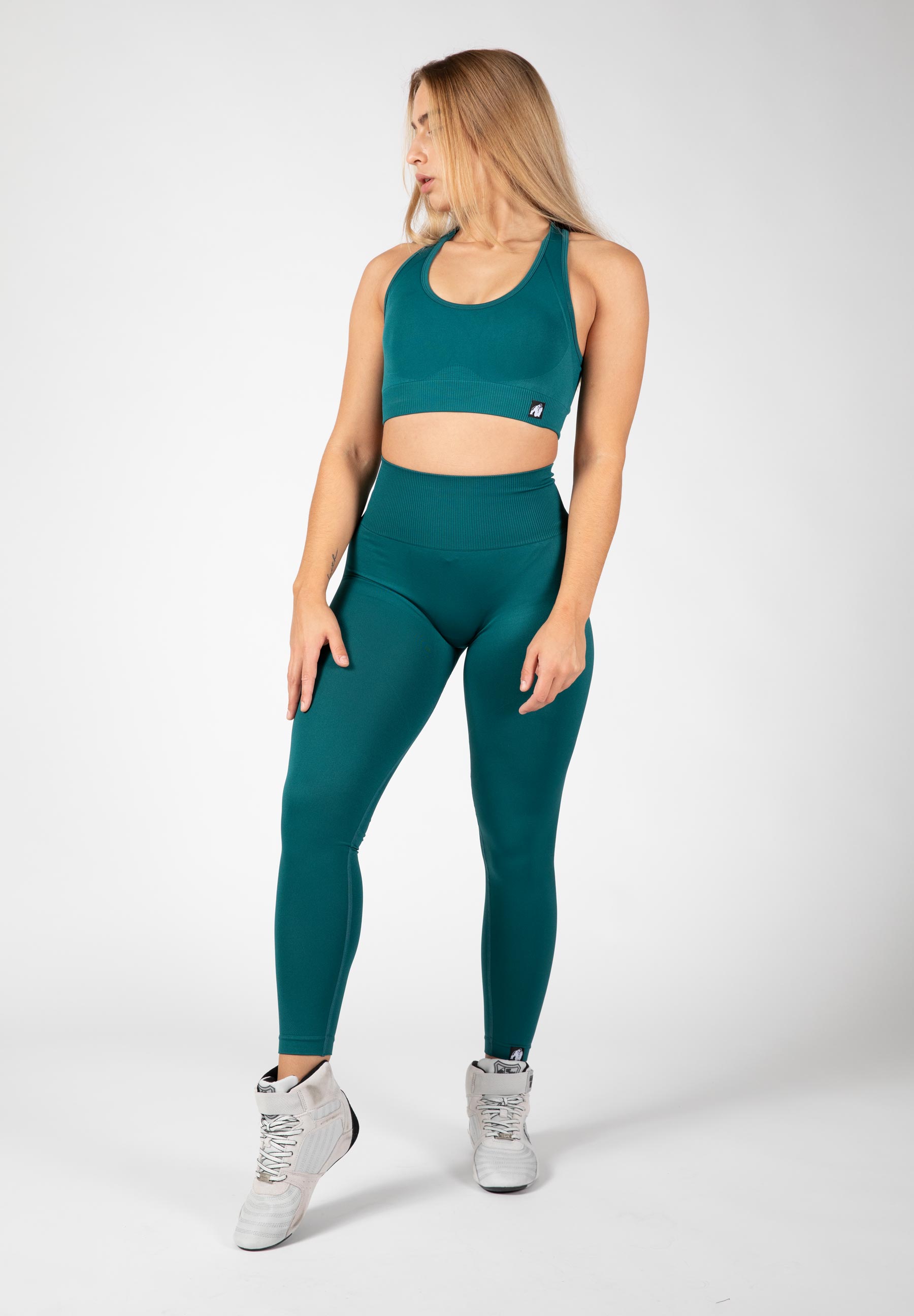 Yava Seamless Leggings, green - 5